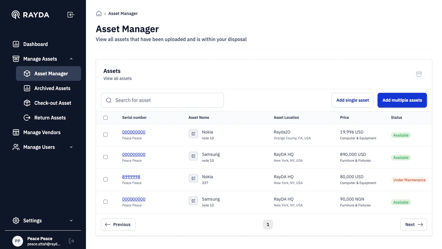 screenshot of Rayda Core
